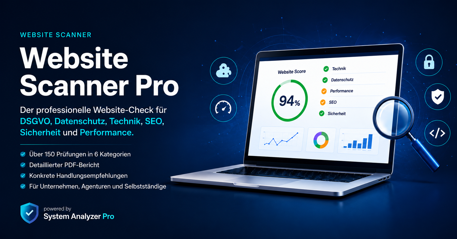 Vorteile des Website Scanner Pro